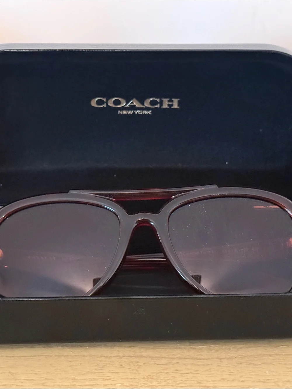 Coach Hardware Pilot Sunglasses